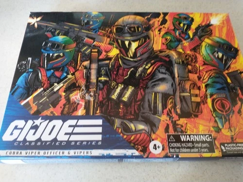 Hasbro G.I. Joe Cobra Viper Officer and Vipers 6 in Set - F4559