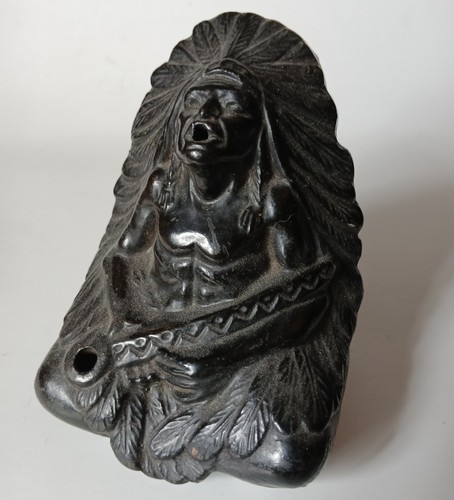 Vintage Native American Indian Cheif Incense Burner
