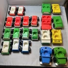 Vintage 21 Fisher Price Little People Lot of Vehicles Cars Taxi Etc
