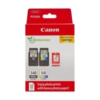 Canon PG-540 CL-541 Druckerpatronen Fotopapier 50 Blatt Hochglanz 10X15 Cm Set