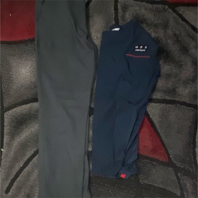 Chick-fil-A Team Member Uniform Shirt Size S Navy Blue Short Sleeve Patch
