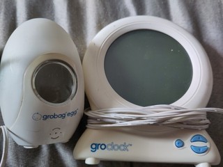 groclock sleep trainer plus grobag egg thermometer bundle