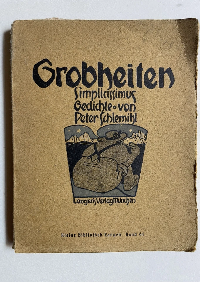Grobheiten Peter Schlemihl Gedichte Simplicissimus, Peter Schlemihl, - Bild 1 von 1