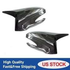 Carbon Fiber Black Rearview Mirror Cover Caps For 2006-12 Lexus IS IS250 IS350