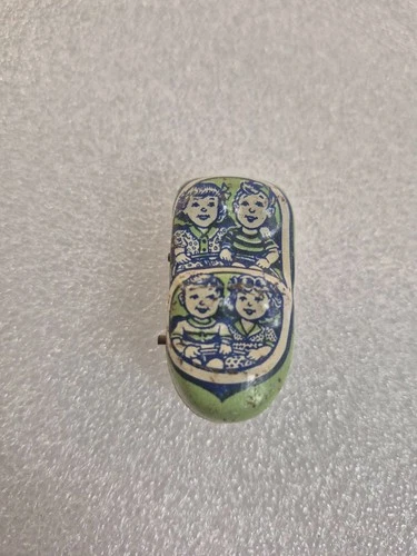 Vintage J. Chein Tin Roller Coaster Green Car Litho tin toy 1930s 1920s 1940s