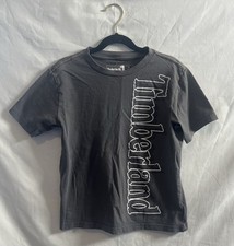 Boys Timberland Grey Short Sleeve T-Shirt Size Small 7/8