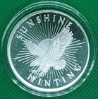1 oz Silver Round - Sunshine Mint (Mint Mark SI) In Air Tite Capsule