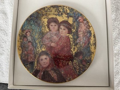 Edna Hibel 19th Amendment Collector Plate  Our Mothers before Us Plate
