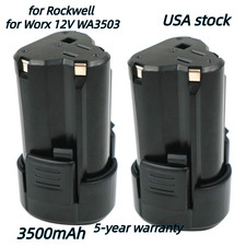 2X 12V 3500mAh Battery for Rockwell WX125 WX126 WA3503 WA3509 WA3504 WA3505 US