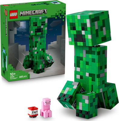 LEGO 21276 Minecraft Creeper Actionfiguren-Set mit TNT-Element für Kinder ab 10+