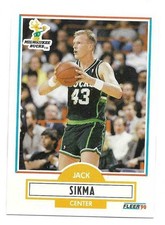 JACK SIKMA 1990-91 FLEER CARD NM-MT+/NM-MT CONDITION