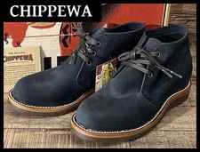 Chippewa 50s reproduction suede chukka boots, navy, size 25.5. #1013