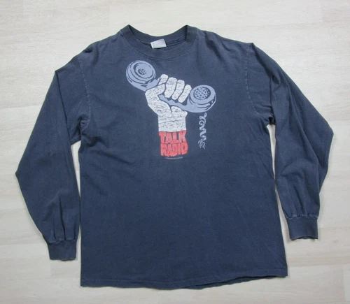 Movie Promo T Shirt Size XL Oliver Stone Ta 1980s vintage concert t-shirt, vintage, size XL, single stitch, B+ condition