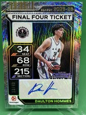 Daulton Hommes 2025-26 Panini Contenders EuroLeague Final Four Ticket Auto 13/49
