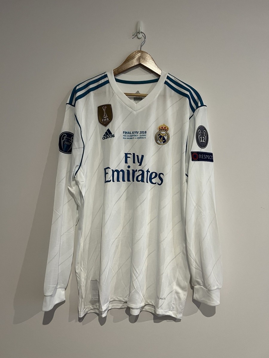 【正規17-18 Real Madrid  L/S BALE #11】 Real Madrid 2017-18 Away Soccer Jersey GARETH BALE #11