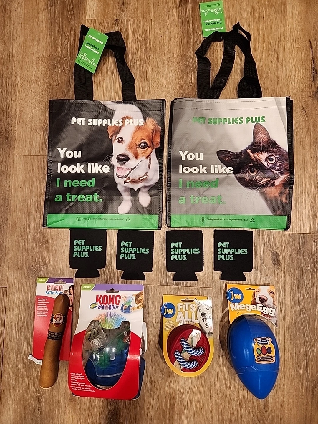 Lot Pet Supplies Plus KONG Bat Bout Aquarium Cat Dog Toy Catnip Jw Fits All Egg
