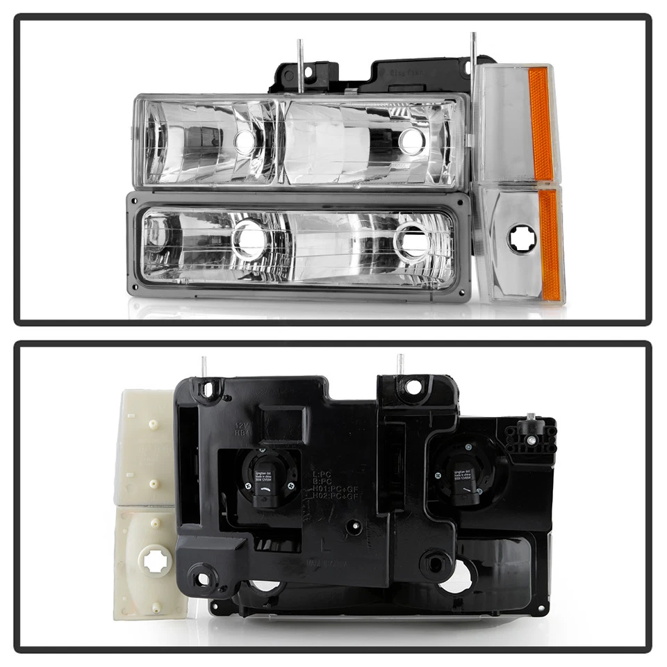 Faros luces de parachoques de esquina para Chevy Silverado Suburban Sierra Yukon 1988-1993 Foto 3 de 4