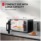 Compact Stainless Steel Microwave with 6 Auto Menus, 900W