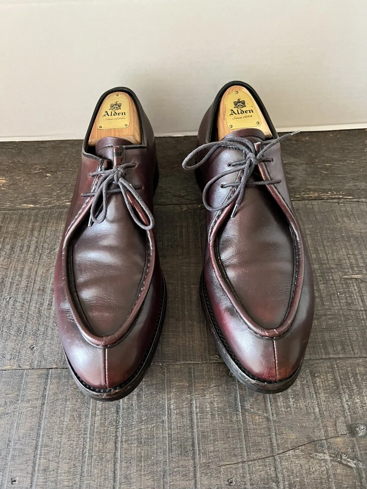 Zapatos de Vestir Prada Pasarela Talla US 8 Cuero Borgoña Foto 2 de 4