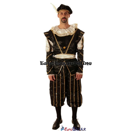 Costume Prete Uomo Adulto - Taglia L, Nero, Con Collarino E Berretta - Foto 4