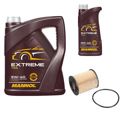 FEBI BILSTEIN Ölfilter 6L MANNOL Extreme 5W-40 für Opel Tigra Twintop T98 1.8