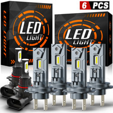 For Mercedes-Benz C230 2002-2007 6 Combo LED Headlight Fog Light Bulbs Kit