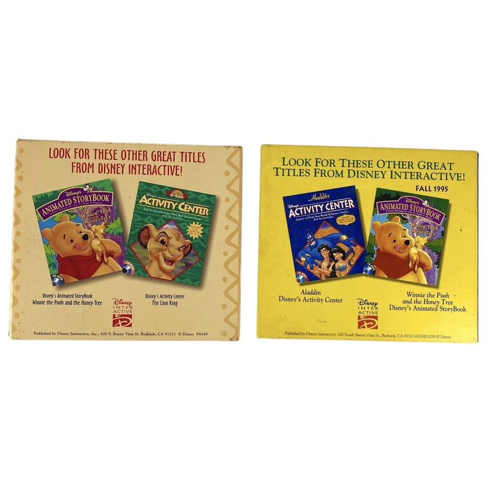 The Lion King Pocahontas Animated Storybook Disney Interactive CD Rom Windows - Image 2 of 3