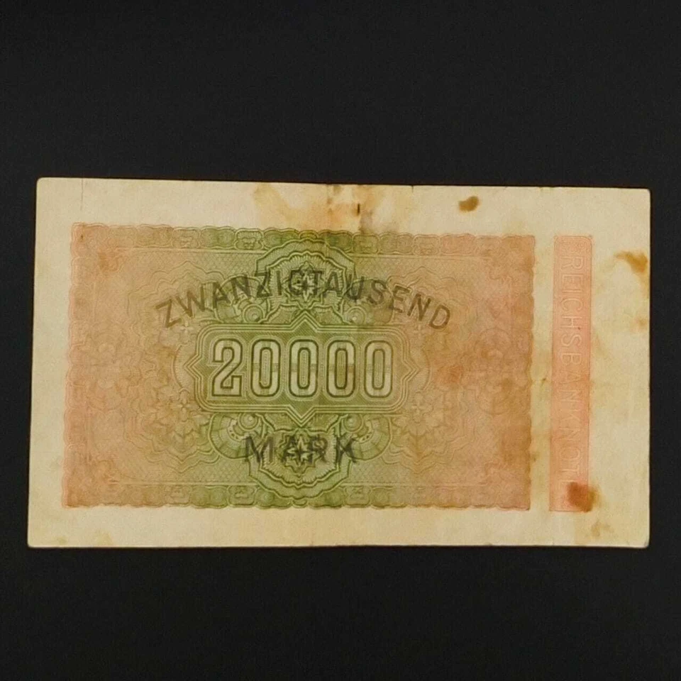 German World War Period 1923 20000 Mark Reichsbanknote VF - Image 2 of 2