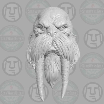 Morzeus Walrus Warrior v6 custom for 1:6 1:10 1:12 1:18 action figures