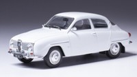 Ixo 1/43 Model Saab 96 V4 1965 Weiss Modellbau Statisches Modell Diecast