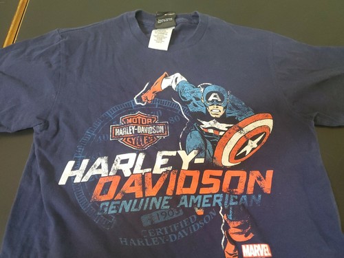 captain america harley davidson shirt