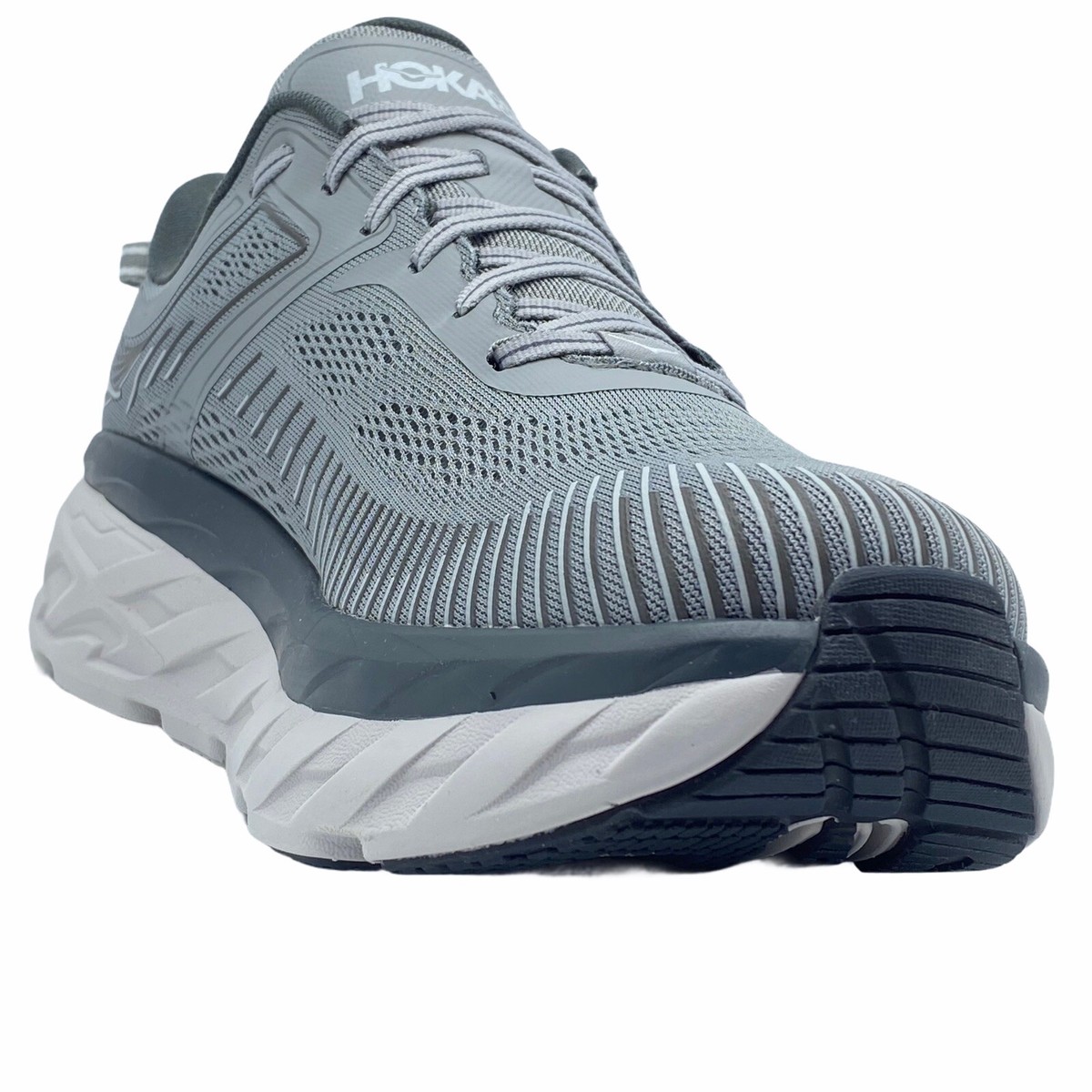 HOKA ONE ONE BONDI 7  men\'s SZ 11(M) 1110518-WDDS RUNNING SHOES Hoka One One Bondi 7 Mens 8.5 Wild Dove Gray Sneaker Shoes  main image 4