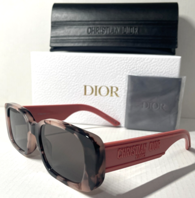 NEW CHRISTIAN DIOR WILDIOR S2U 25G0 RED HAVANA PINK/SMOKE  display picture 1