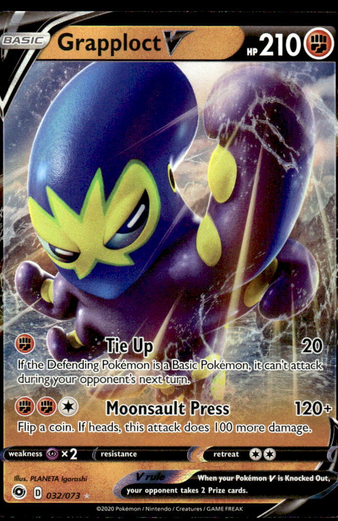 Pokemon TCG Champion's Path #32/73 Grapploct V NM