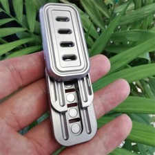 New EDC Titanium Alloy Fidget Slider Fashion Adult Metal Three-Layer Fidget Toy