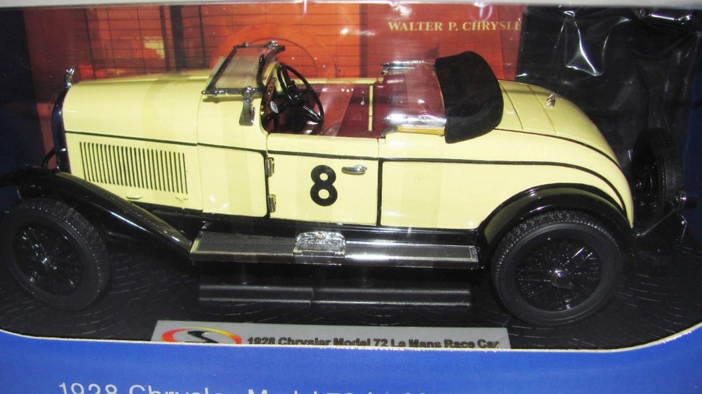 HERITAGE 1928 CHRYSLER MODEL 72 LEMANS RACE CAR 1/18 SCALE NEW IN BOX