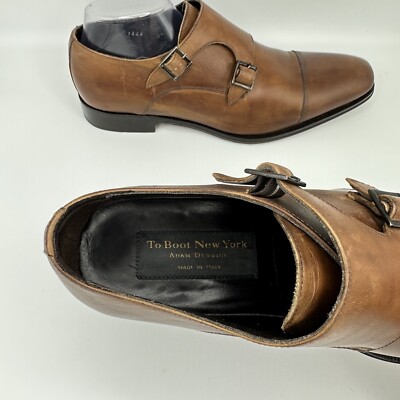 To Boot New York Hammill Italy Brown Leather Cap Toe Double  display picture 1