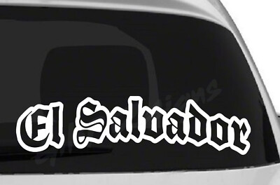 El Salvador Vinyl Decal Sticker, Surfing, Pupusas, Volcanoes, Salvadorans, Latin