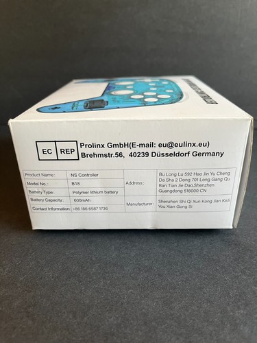 Nintendo Switch SW Pro Controller Wireless Unbranded Blue - Afbeelding 5 van 5