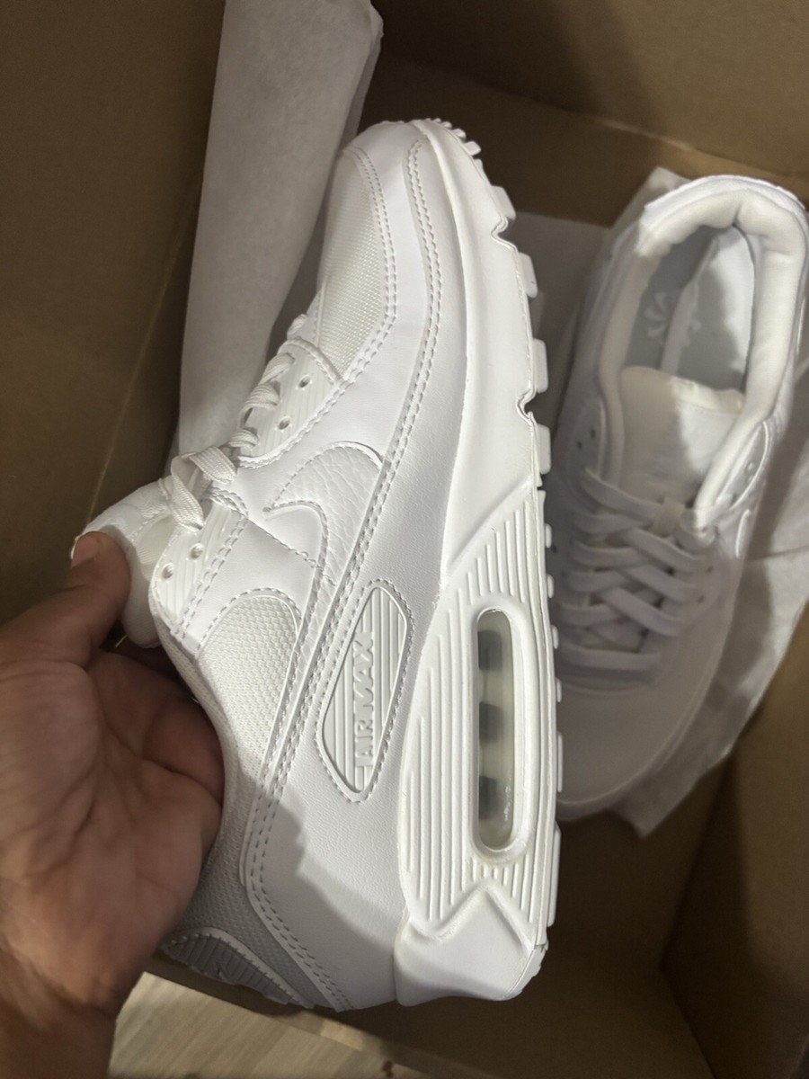 Nike Air Max 90 Women's Size 10 White/White-White (DH8010 100)