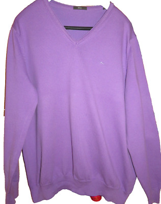  BRAX feel good super Pullover Baumwolle flieder Gr.54ca XL neuwertig 