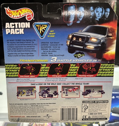 Hot Wheels Action Pack Team Knight Rider New In Box 1998 3 Battle Vehicles In 1 - Picture 3 of 8