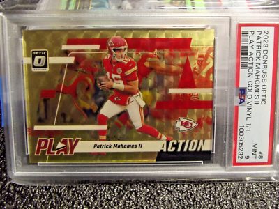 Patrick Mahomes 1/1 GOLD VINYL PSA 9 Donruss Optic | eBay
