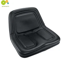 High-Back Black Lawn Mower Tractor Seat Universal Replacement TM333BL