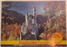 Vintage Schloss Neuschwanstein 1000 Piece 19" x 27" Jigsaw Puzzle RoseArt 1995