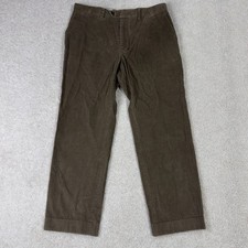 Lauren Ralph Lauren Classic Straight Corduroy Pants Mens 32 x 30 Brown Cords Men