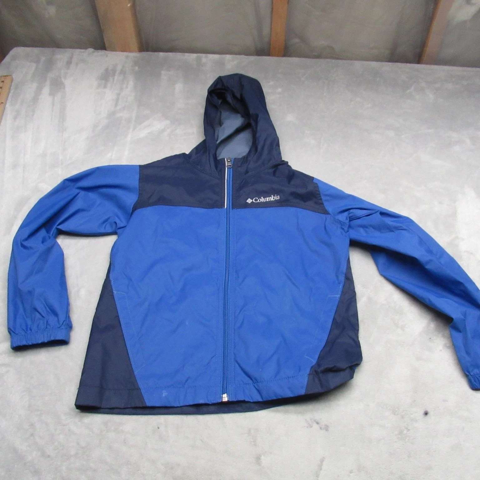 Columbia Jacket Boys Small 8 Blue Glennaker Full Zip Rain Wind Light Outdoor
Opens in a new window o