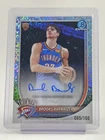 BROOKS BARNHIZER 2025-26 BOWMAN CHROME ROOKIE AUTO MINI-DIAMOND /100 Q3882