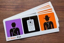Air. Water. iPod. - Apple Computer iPod Stickers Decals