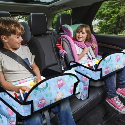 Kids Travel Tray, Travel Tray for Kids Car Seat, Toddler Car Seat Lap Tray, - Picture 3 of 7